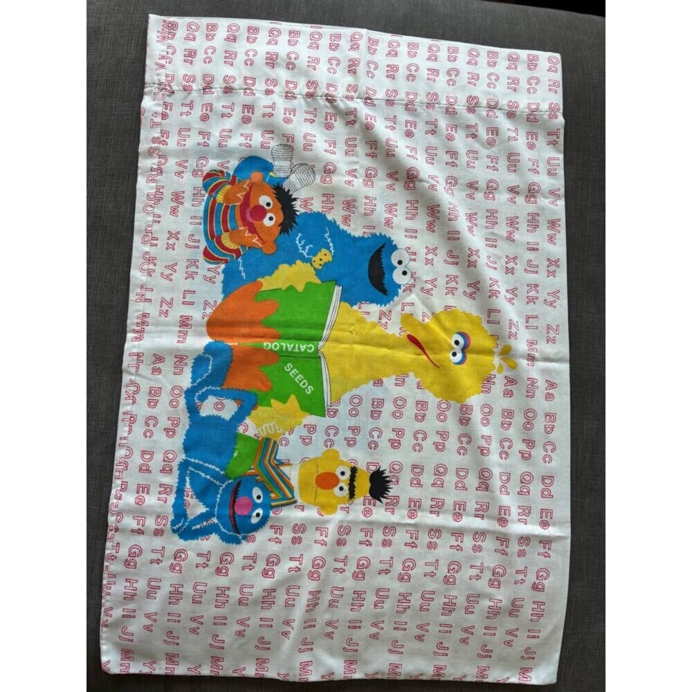 VTG Sesame Street standard size pillow case ABCs